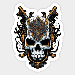 Mecha Skull S03 D80 Sticker